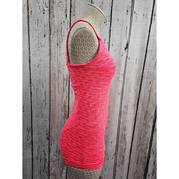 ALK Women's M Serenity by Tart Pink Spacedye Workout Tank Top Built in Bra NEW - Picture 3 of 7